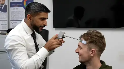 Hair transplant before and after result
